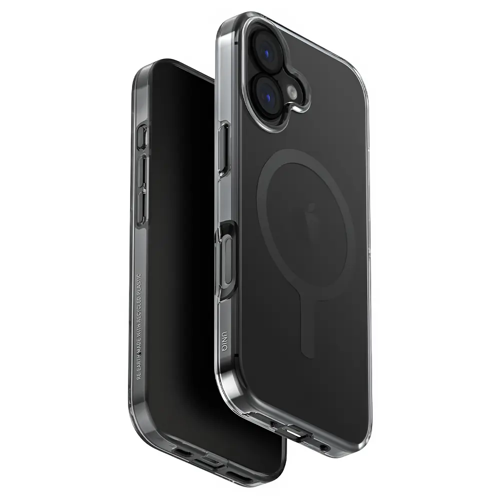 Kryt na iPhone 17 UNIQ Clario MagClick kouřově černý