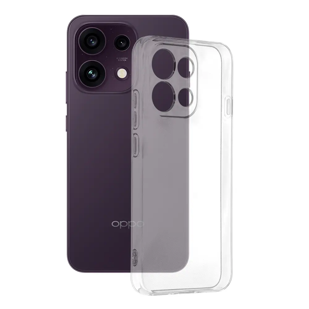 Kryt Techsuit Clear Silicone pro Oppo Reno16 F / Reno16 FS transparentní