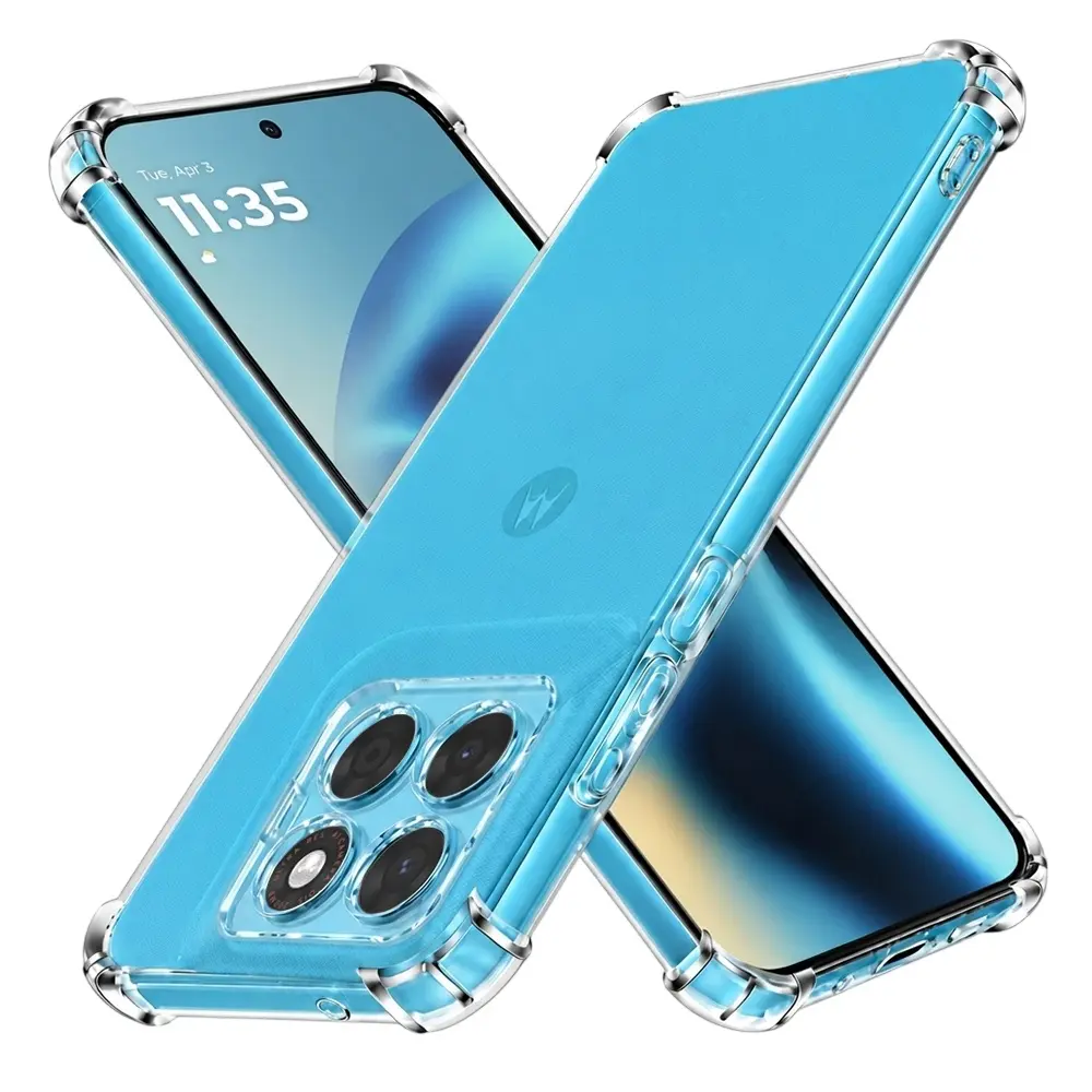 Techsuit - Shockproof Clear Silicone obal pro Motorola Moto G87/G77/G67 - transparentní