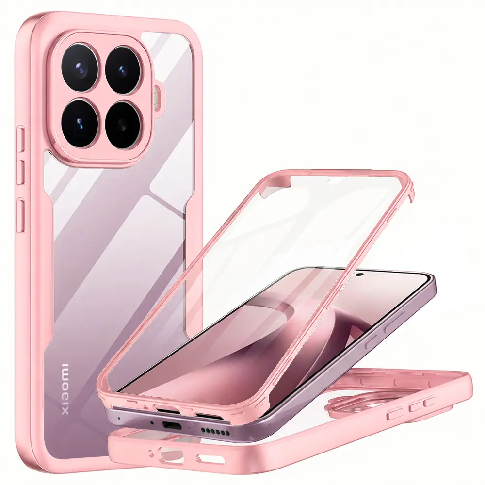 Kryt Techsuit ColorVerse 360 s ochranným sklem pro Xiaomi 17T růžový
