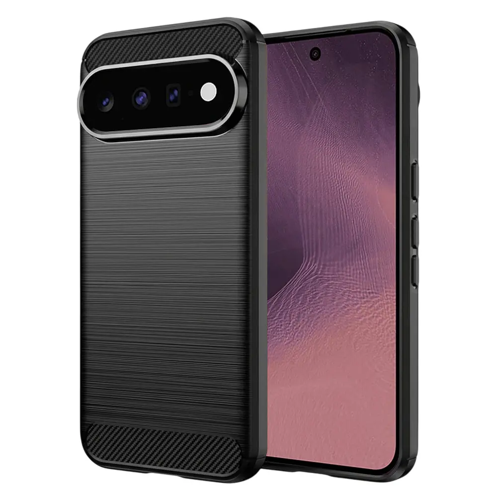 Techsuit - Carbon Silicone obal pro Google Pixel 11 / Pixel 11 Pro - černý