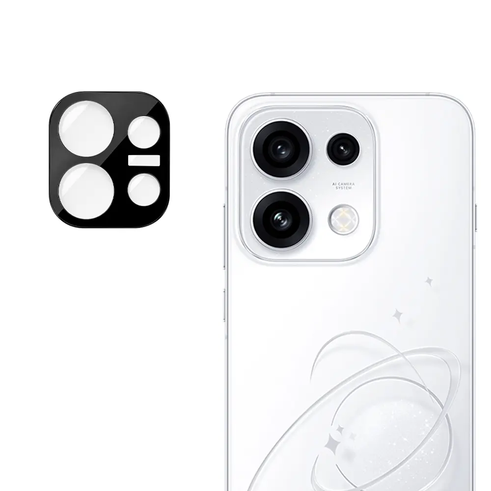 Tvrzené sklo na fotoaparát Techsuit Full Camera Glass pro Oppo Reno16 Pro černé