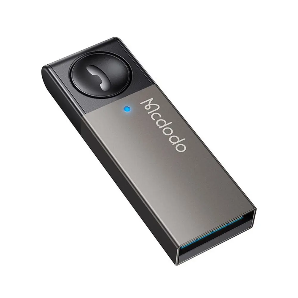 Mcdodo - Car Adapter adaptér do auta, USB, multifunkční tlačítko, zinková slitina, Bluetooth 5.0, připojení 2 telefonů - černý