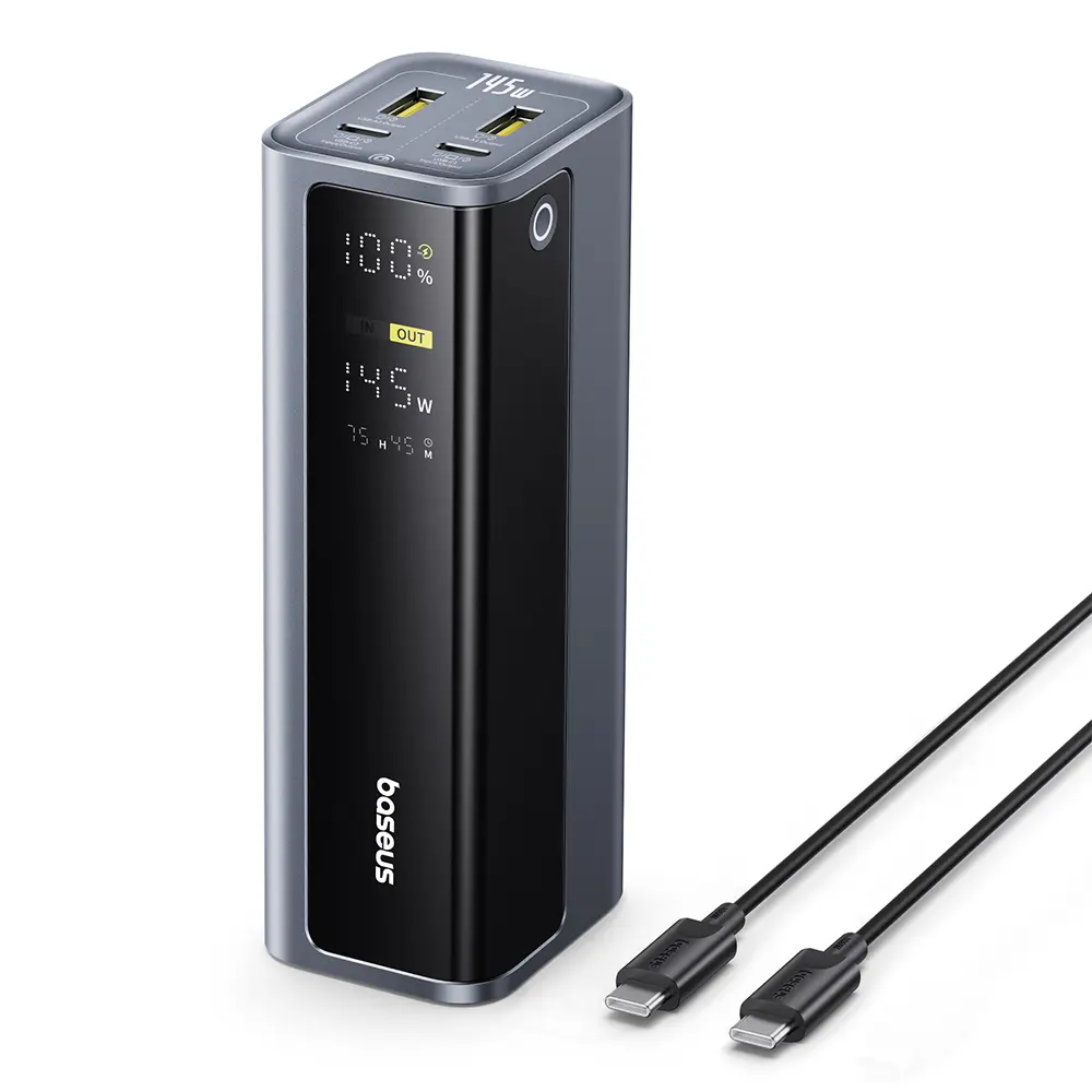 Powerbanka Baseus EnerGeek GP12 20800 mAh 145 W s displejem šedá