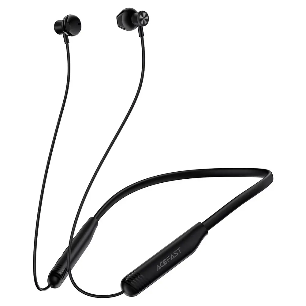 Bluetooth sluchátka Acefast N9 za krk černá
