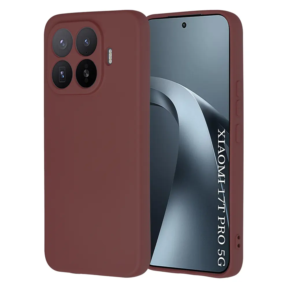 Kryt Techsuit SoftFlex pro Xiaomi 17T Pro švestkově červený