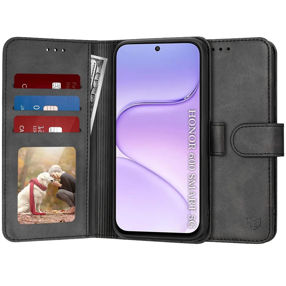 Techsuit - Diary Book knížkové pouzdro pro Honor 600 Smart - černý