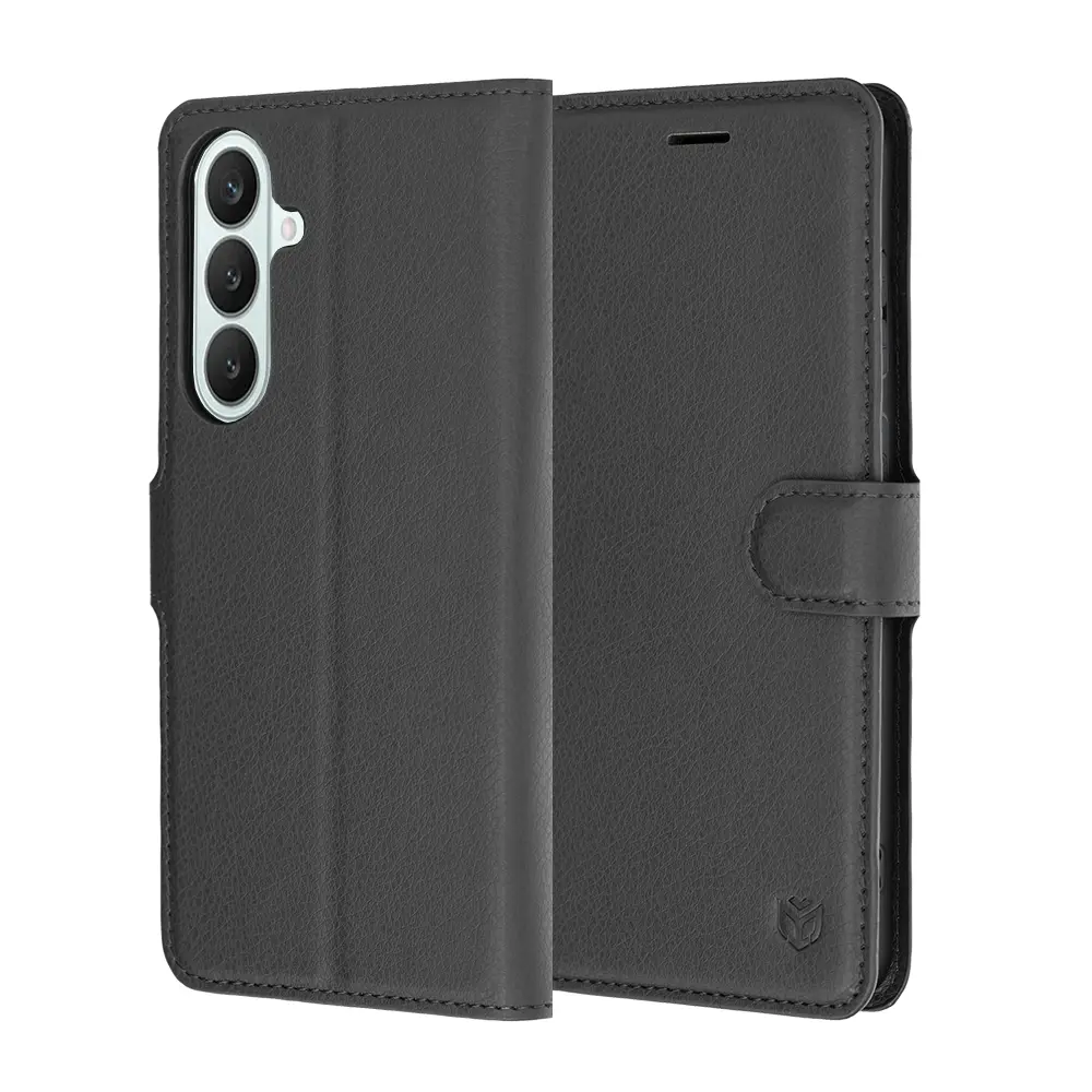 Pouzdro Techsuit Leather Folio pro Samsung Galaxy S26 FE a S25 FE černé