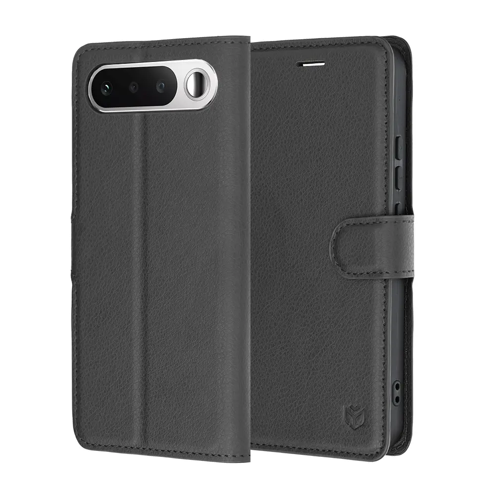Pouzdro Techsuit Leather Folio pro Realme 16 5G černé