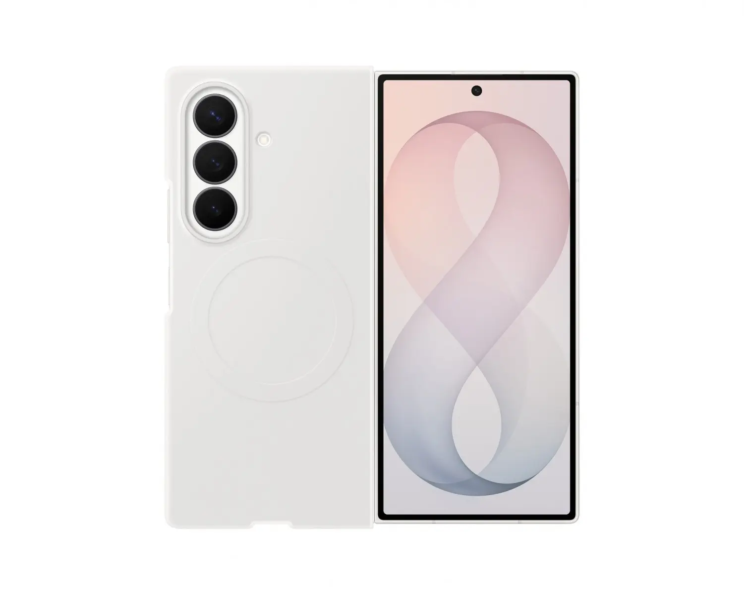 Kryt EF-EF976CWE Samsung silikonový magnetický pro Galaxy Z Fold 8 Ultra bílý
