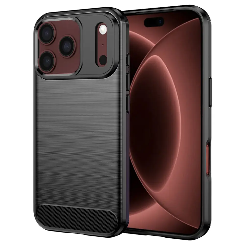 Carbon obal, iPhone 17 Pro Max / 18 Pro Max, černý