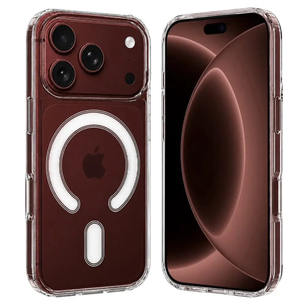 Kryt Techsuit MagSafe Pro na iPhone 18 Pro Max / iPhone 17 Pro Max průhledný