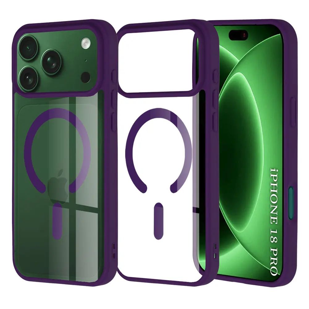 Kryt Techsuit MagSafe Pro na iPhone 18 Pro / iPhone 17 Pro fialový