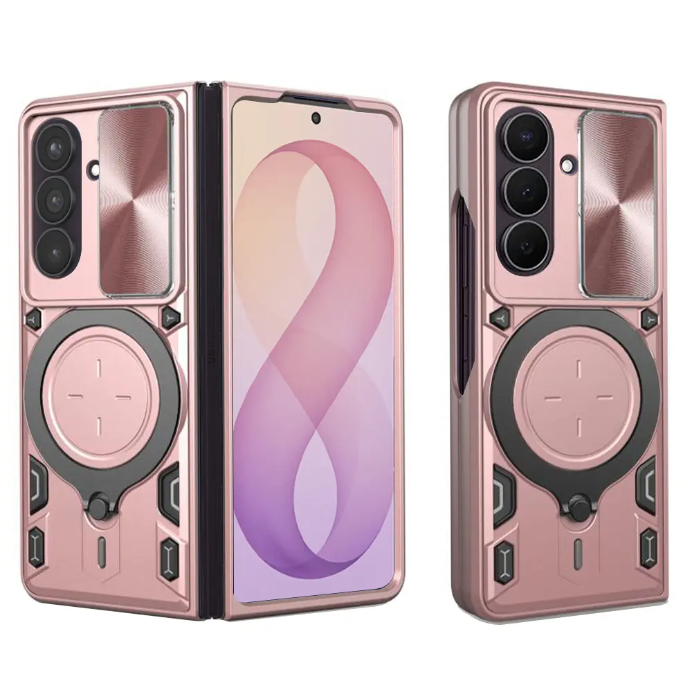 Kryt Techsuit CamGuard Pro pro Samsung Galaxy Z Fold7 a Z Fold8 Ultra růžově zlatý
