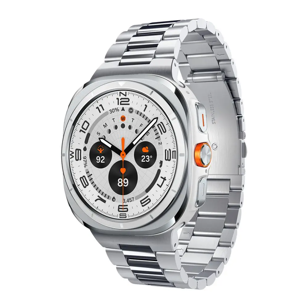 Spigen - Modern Fit řemínek pro Samsung Galaxy Watch Ultra 47 mm / Watch Ultra 2 - stříbrný