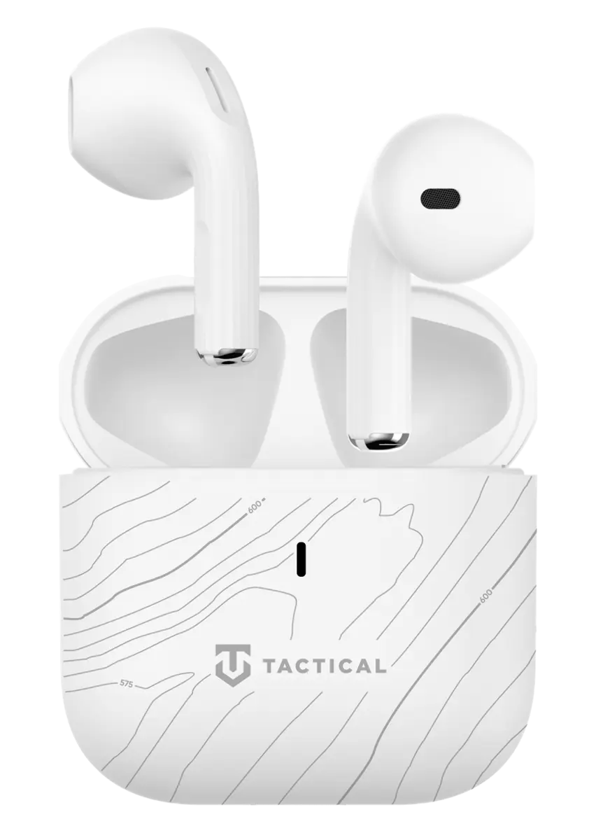 Bezdrátová sluchátka Tactical StrikePods Bug 2.0 Arctic bílá