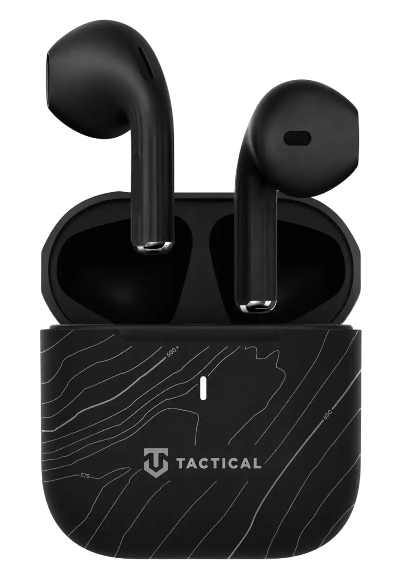 Bezdrátová sluchátka Tactical StrikePods Bug 2.0 CrudeOil černá
