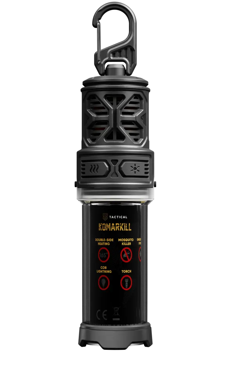 Powerbanka a odpuzovač komárů s LED lucernou a Tactical KomarKill