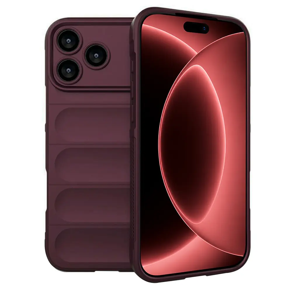Magic Shield obal, iPhone 17 Pro Max / iPhone 18 Pro Max, vínový