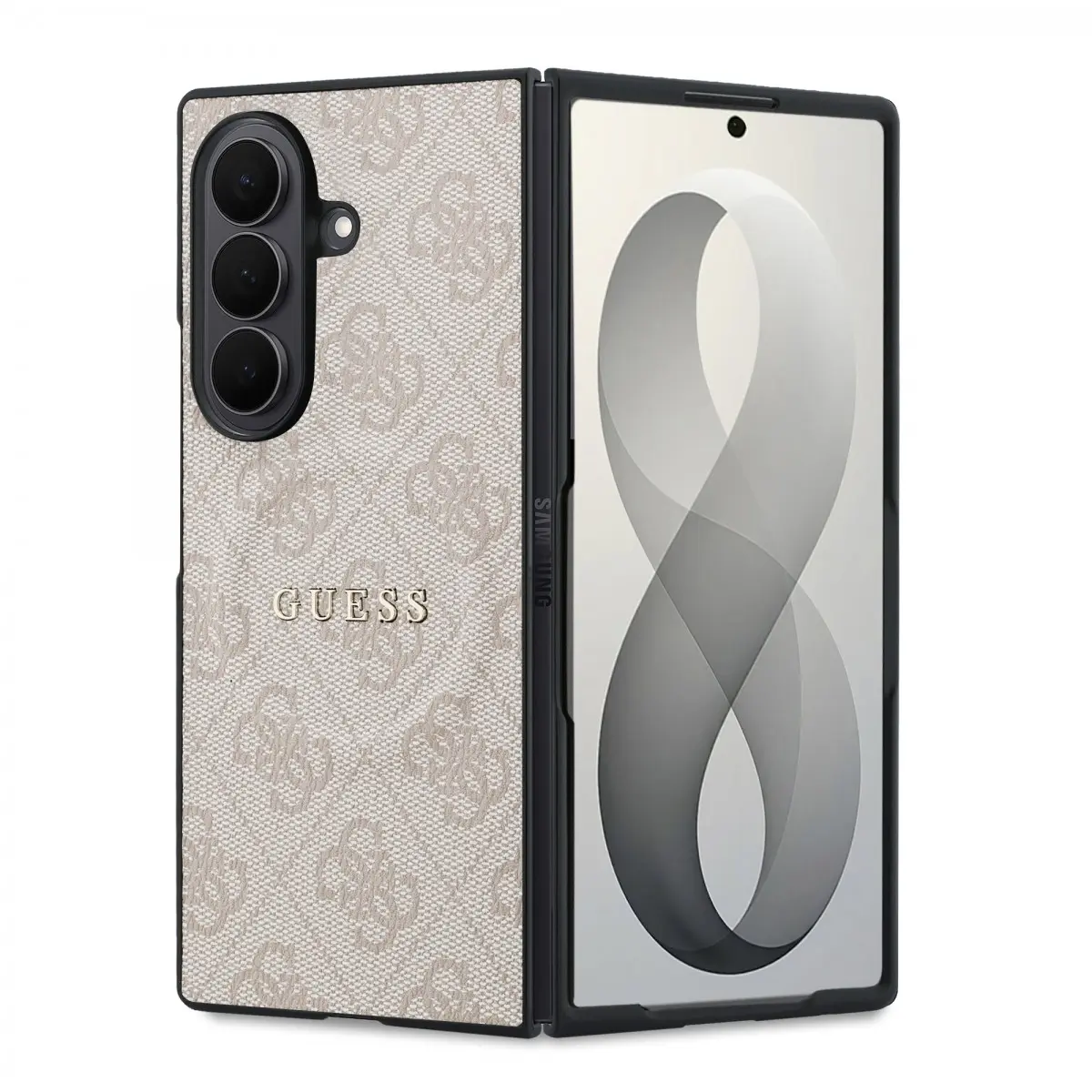 Kryt Guess PU Leather 4G Magnetic pro Samsung Galaxy Z Fold 8 Ultra růžový