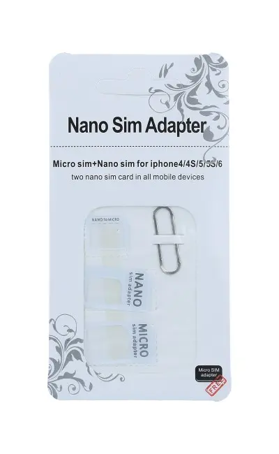Adaptér SIM karet TopQ bílý 27039