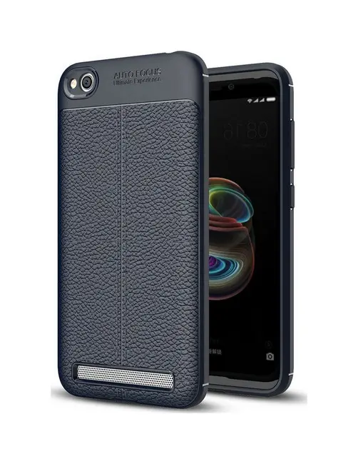 Pouzdro TopQ Xiaomi Redmi 5A silikon Leather modrý 27054
