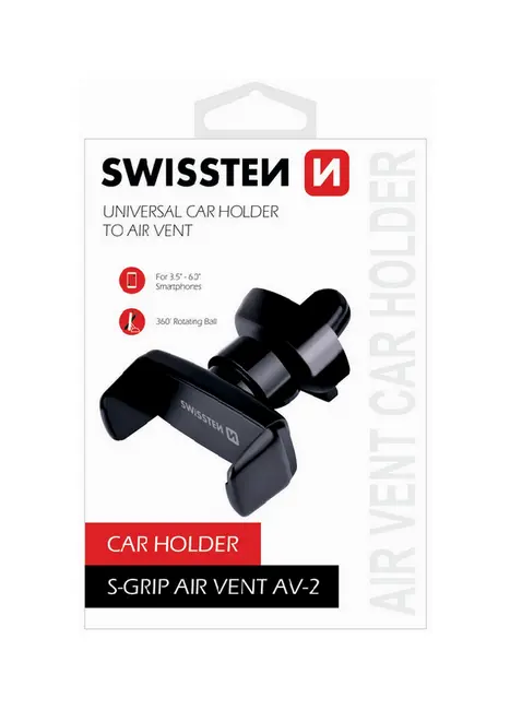 Držák do auta na větrací mřížku Swissten S-Grip AV-2 černý 28300