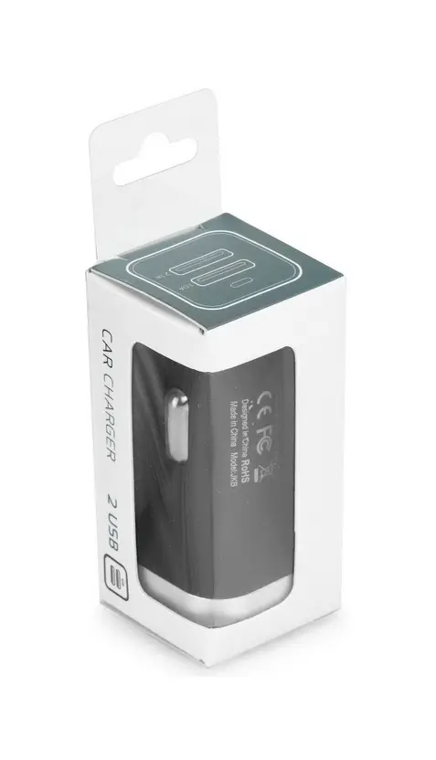 Autodobíječ TopQ USB Dual 3.1 A černý 28318