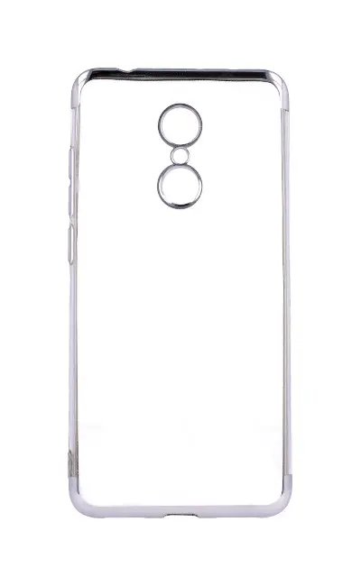 Pouzdro TopQ Xiaomi Redmi 5 silikon Frame stříbrný 29984