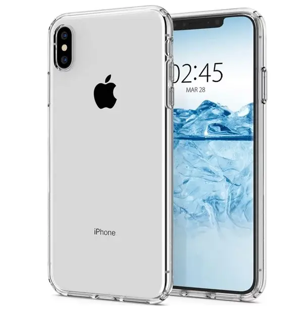 Pouzdro TopQ iPhone XS Max silikon průhledný ultratenký 0,5 mm 33640