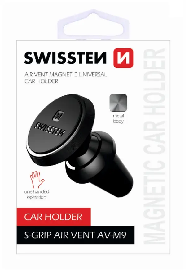 Držák do auta na větrací mřížku Swissten S-Grip M9 černý 33675