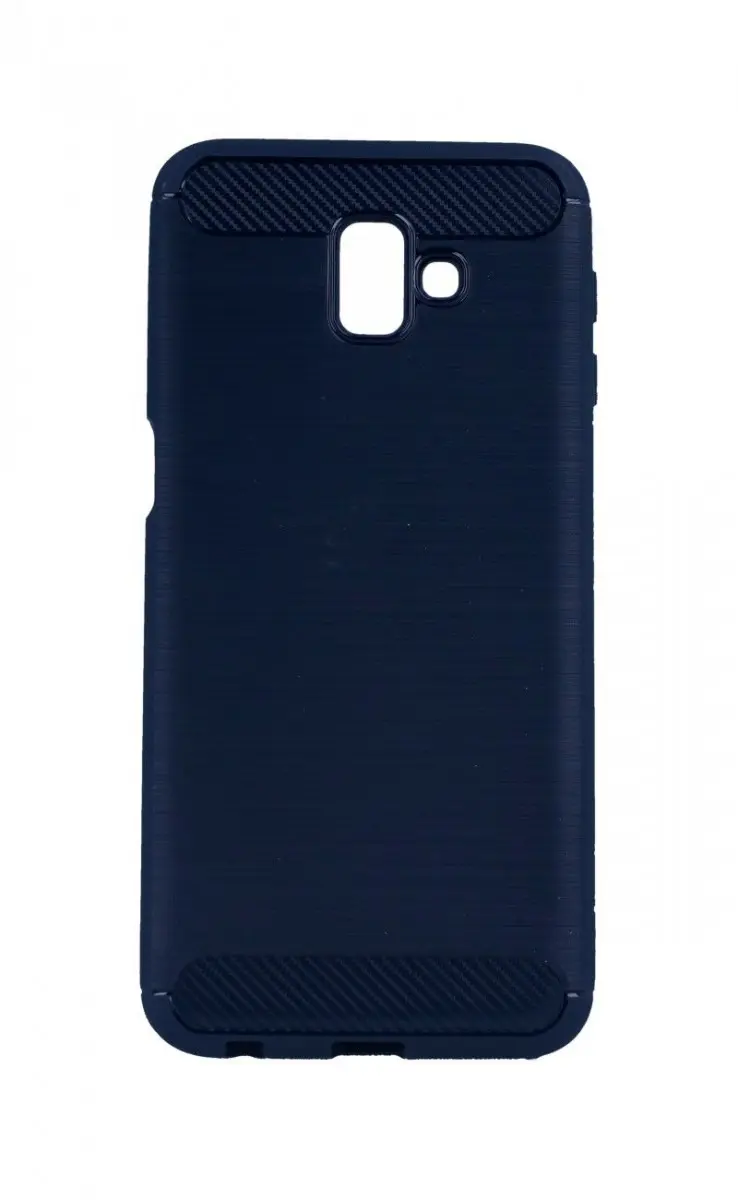 Pouzdro TopQ Samsung J6+ silikon modrý 35068