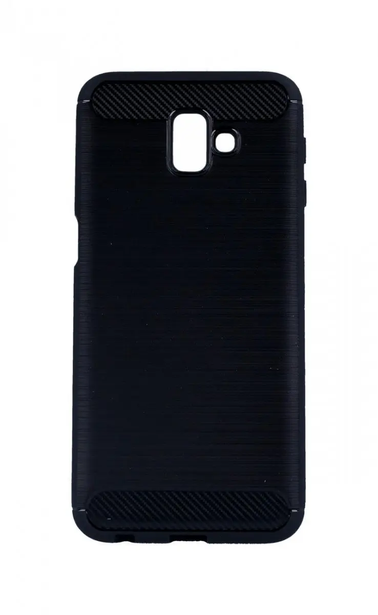 Pouzdro TopQ Samsung J6+ silikon černý 35070