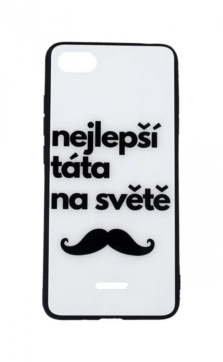 Pouzdro TopQ GLASS Xiaomi Redmi 6A pevné nejlepší táta na světě 35456