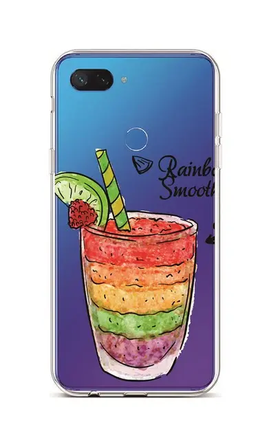Kryt TopQ Xiaomi Mi 8 Lite silikon Rainbow Smoothie 36382