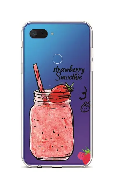 Kryt TopQ Xiaomi Mi 8 Lite silikon Strawberry Smoothie 36384