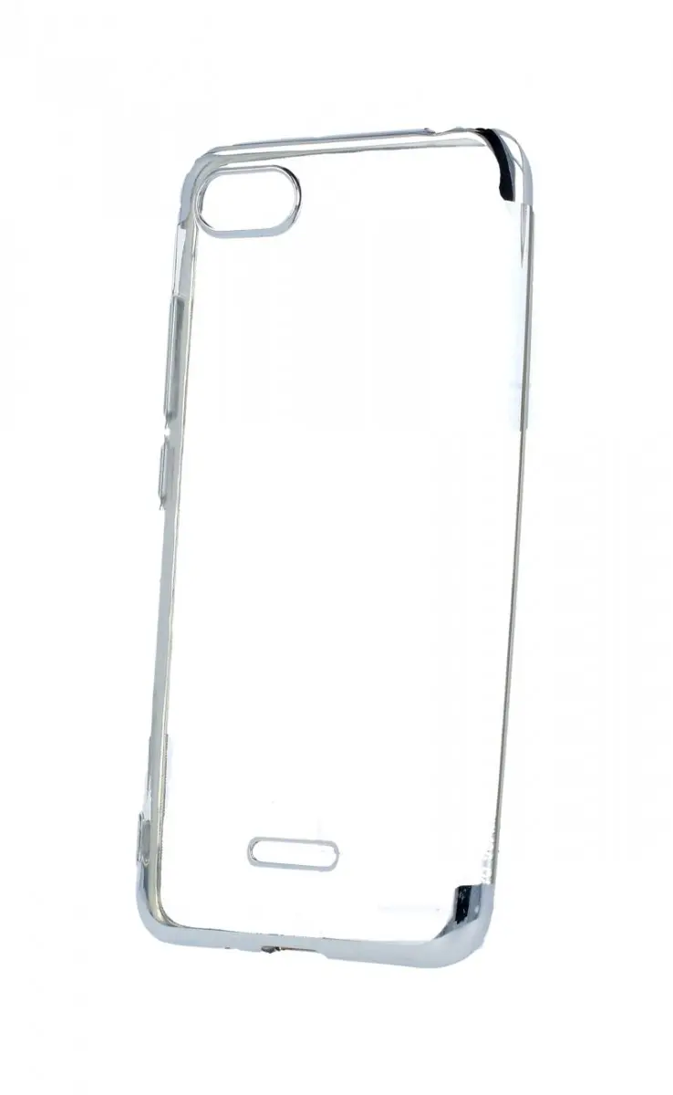 Pouzdro TopQ Frame Xiaomi Redmi 6A silikon stříbrný 37078