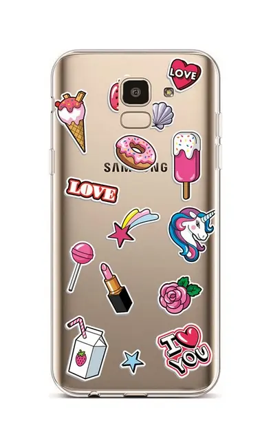 Kryt TopQ Samsung J6 silikon Sweet Mix 37910