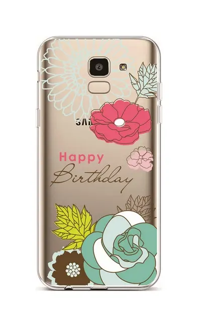 Kryt TopQ Samsung J6 silikon Happy Birthday 37970