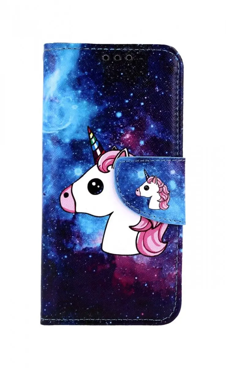 Pouzdro TopQ Samsung M20 knížkové Space Unicorn 41035