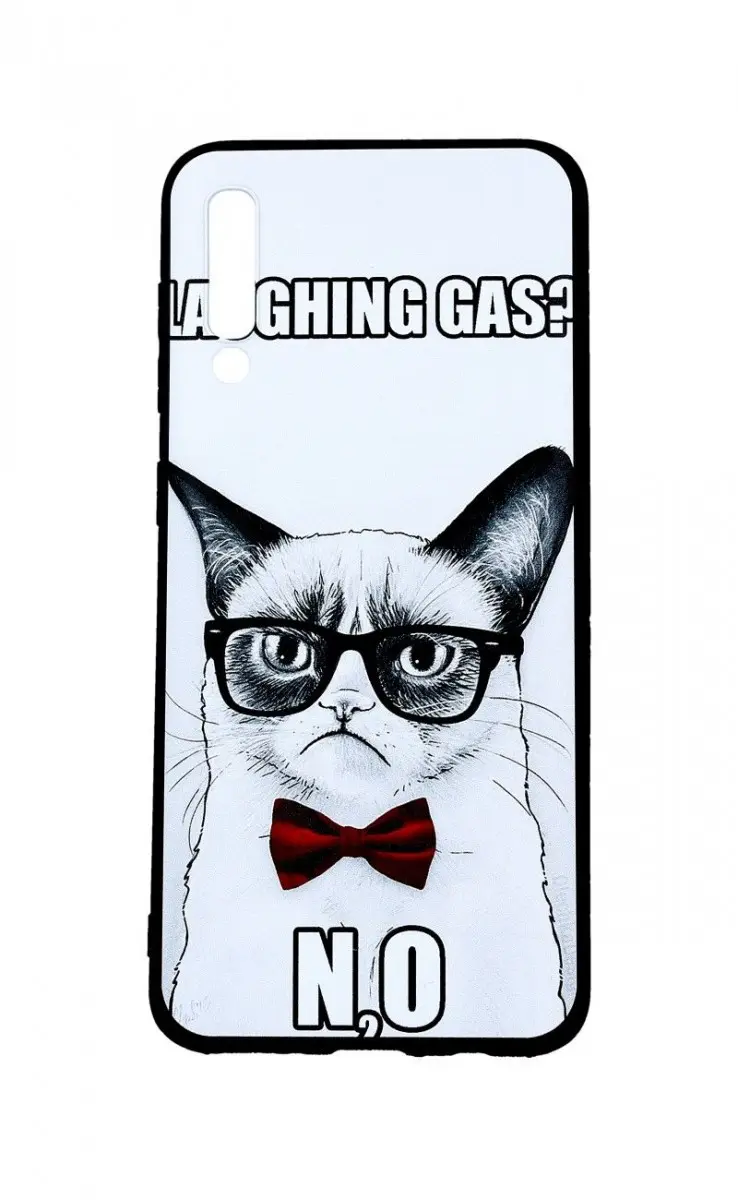 Kryt TopQ Samsung A50 3D silikon Grumpy Cat 41161
