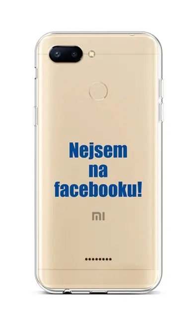 Kryt TopQ Xiaomi Redmi 6 silikon Nejsem na Facebooku 42890
