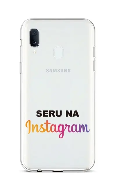 Kryt TopQ Samsung A20e silikon Instagram 42935