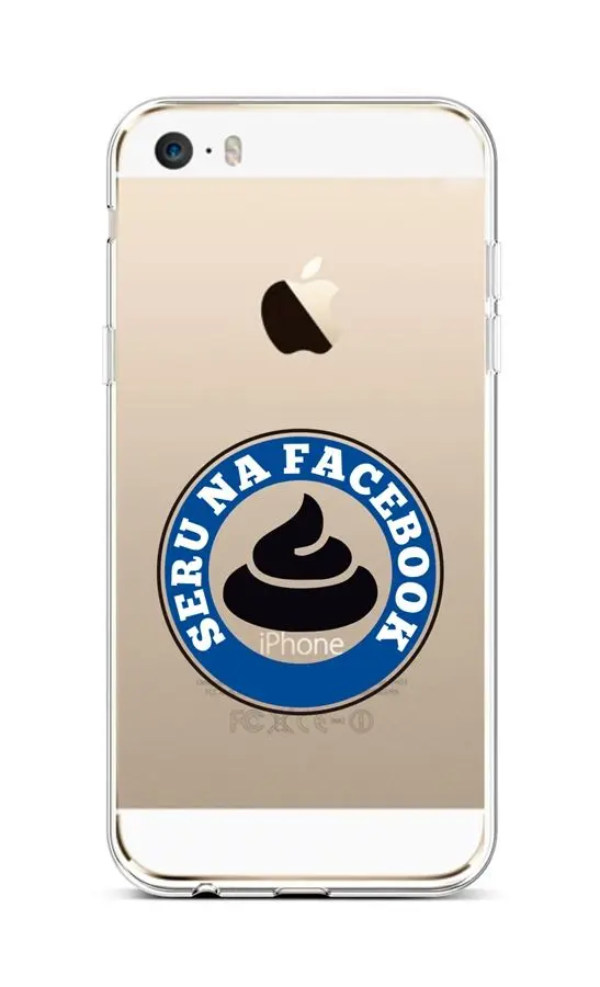 Kryt TopQ iPhone 5 - 5S - SE silikon Facebook 43940