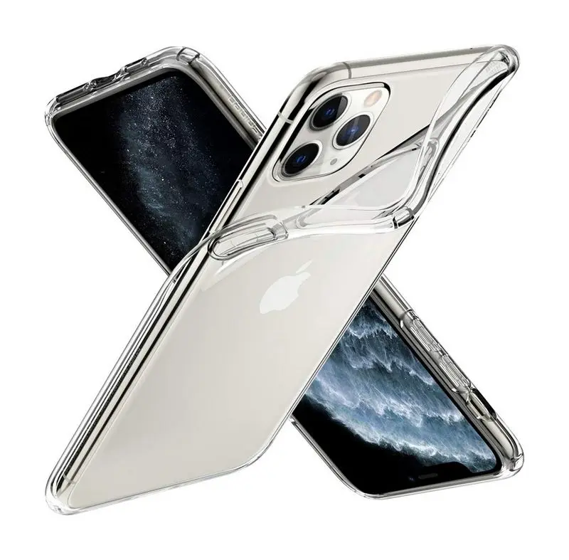 Pouzdro TopQ iPhone 11 Pro Max silikon průhledný ultratenký 0,5 mm 44072