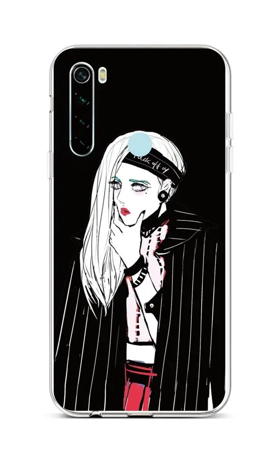 Kryt TopQ Xiaomi Redmi Note 8 silikon Dark Girl 44561