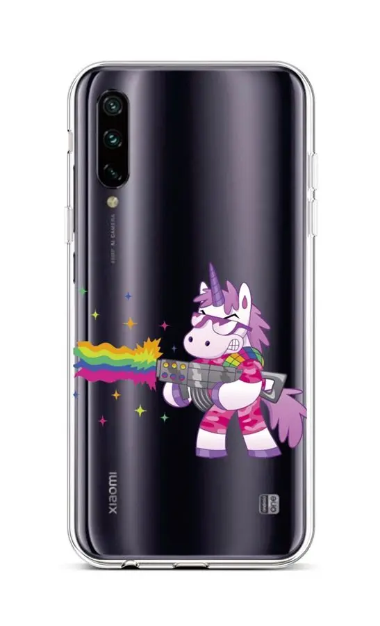 Kryt TopQ Xiaomi Mi A3 silikon Rainbow Gun 45129