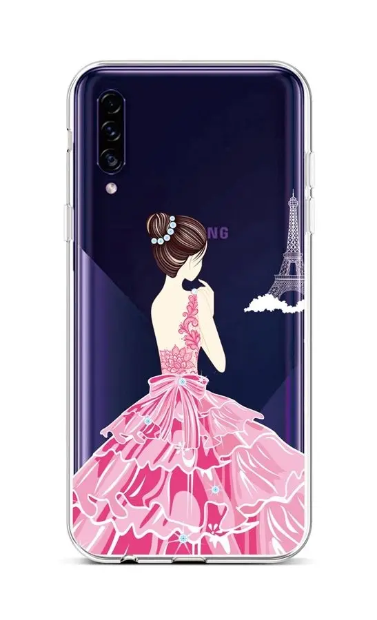 Kryt TopQ Samsung A30s silikon Pink Princess 45269