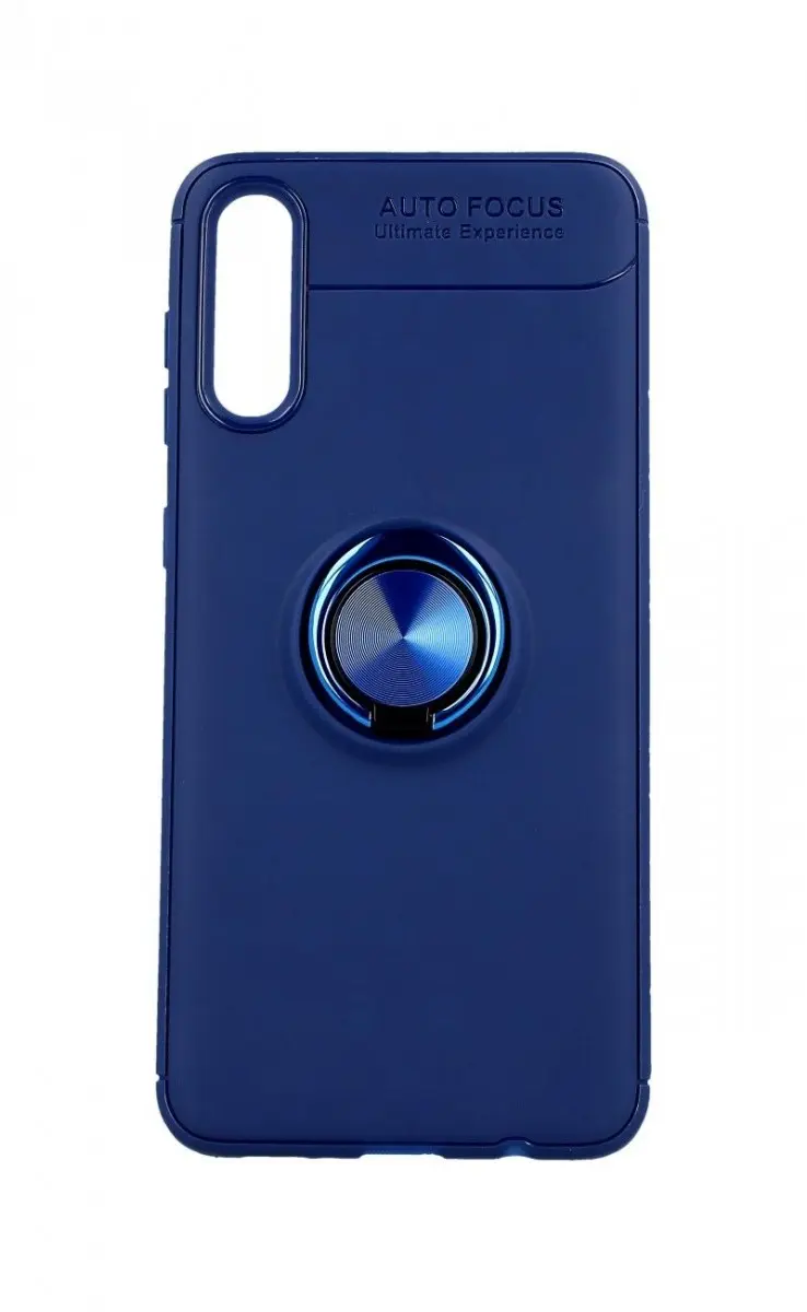 Kryt TopQ Samsung A30s silikon modrý s modrým prstenem 45949