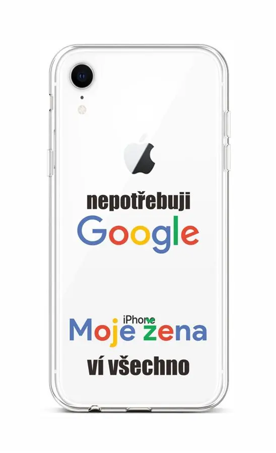 Kryt TopQ iPhone XR silikon Google 48521